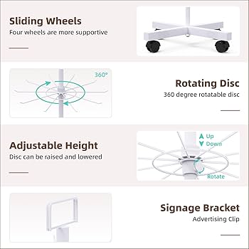 Amazon.com: YEOOE Retail Display Racks 5 Tier Spinning
