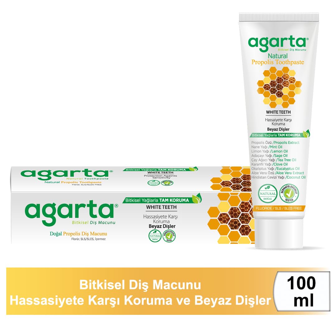 Agarta Doğal Propolisli Florürsüz Diş Macunu 100 ml