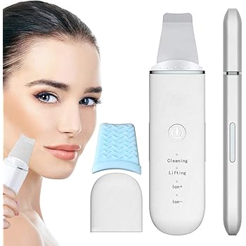 Amazon Com Skin Scrubber Skin Spatula Blackhead Remover Pore Cleaner With 4 Modes Facial Scrubber Spatula Comedones Extractor For Facial Deep Cleansing Beauty