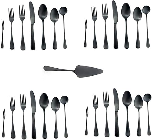 Miniatura 9 de JASHII Modern Royal - Cuchillo para carne, 8 unidades, color arcoíris mate, acero inoxidable 18/10, utensilios de cocina, cuchillo de vajilla dentado