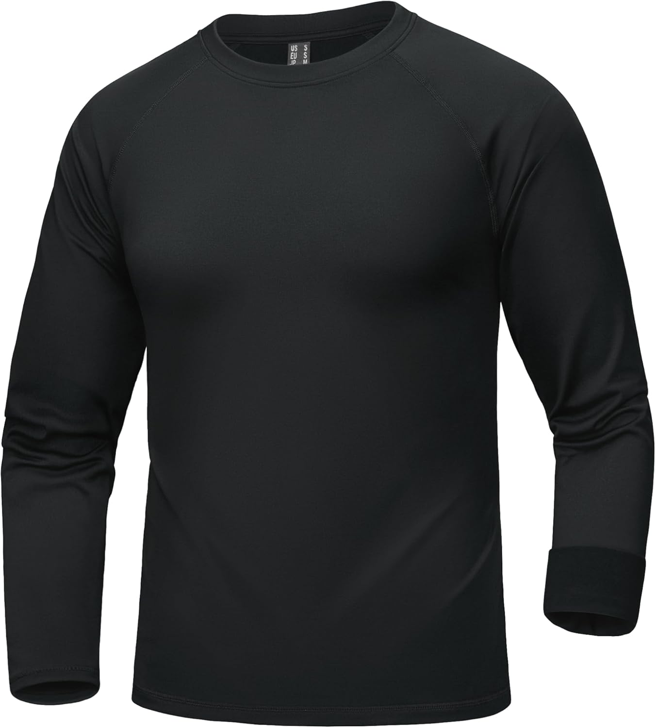 Cavva Mens Thermal Long Sleeve Shirts Base Layer Midweight Fleece Lined Undershirt Warm Athletic Workout Tops - Image 2