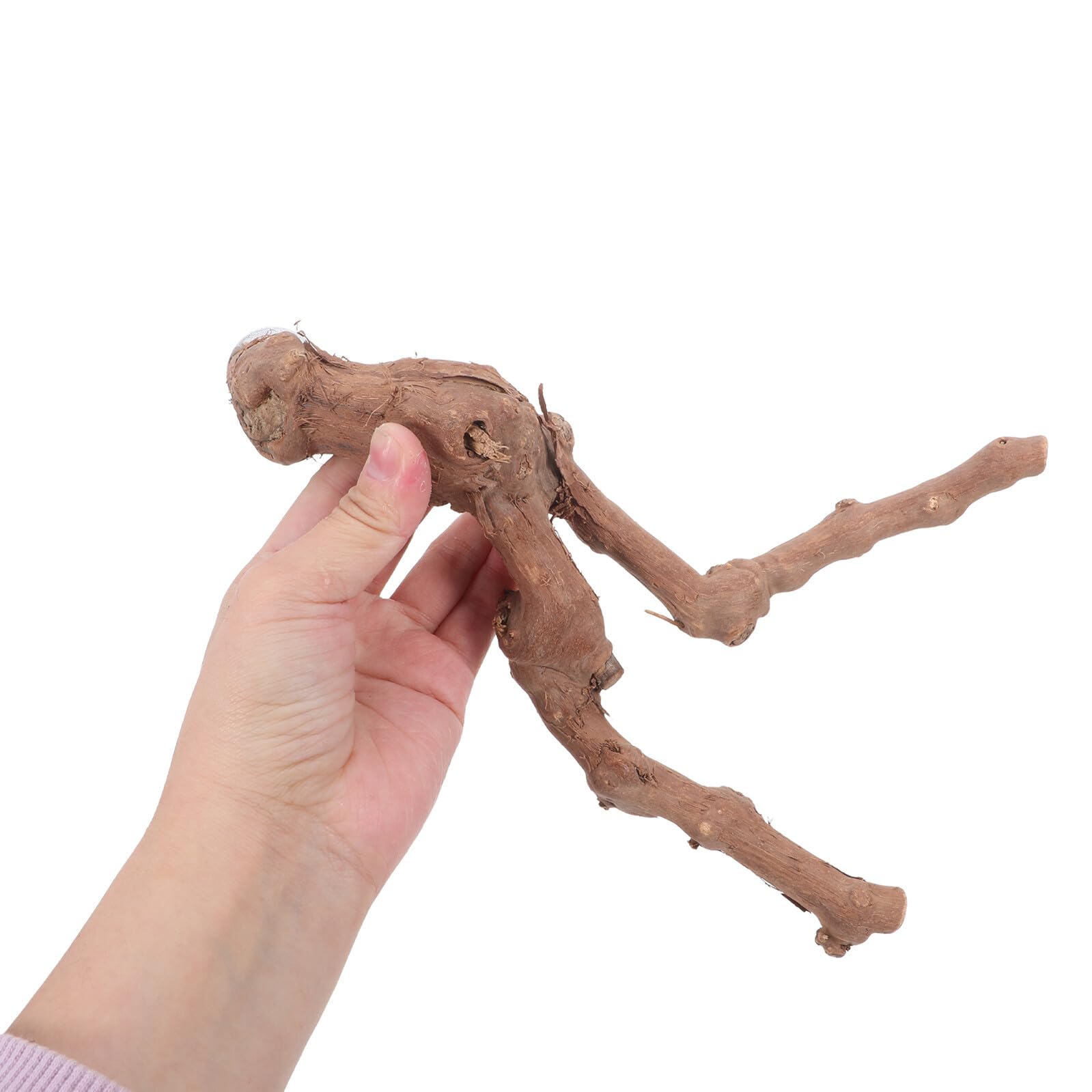 Hohopeti Set Trespoli in Legno per Pappagalli Grandi 5 Pezzi con Corde Naturali, Supporto per Gabbia Uccelli Esotici, Accessori per Voliere da Interno per Arrampicata e Gioco