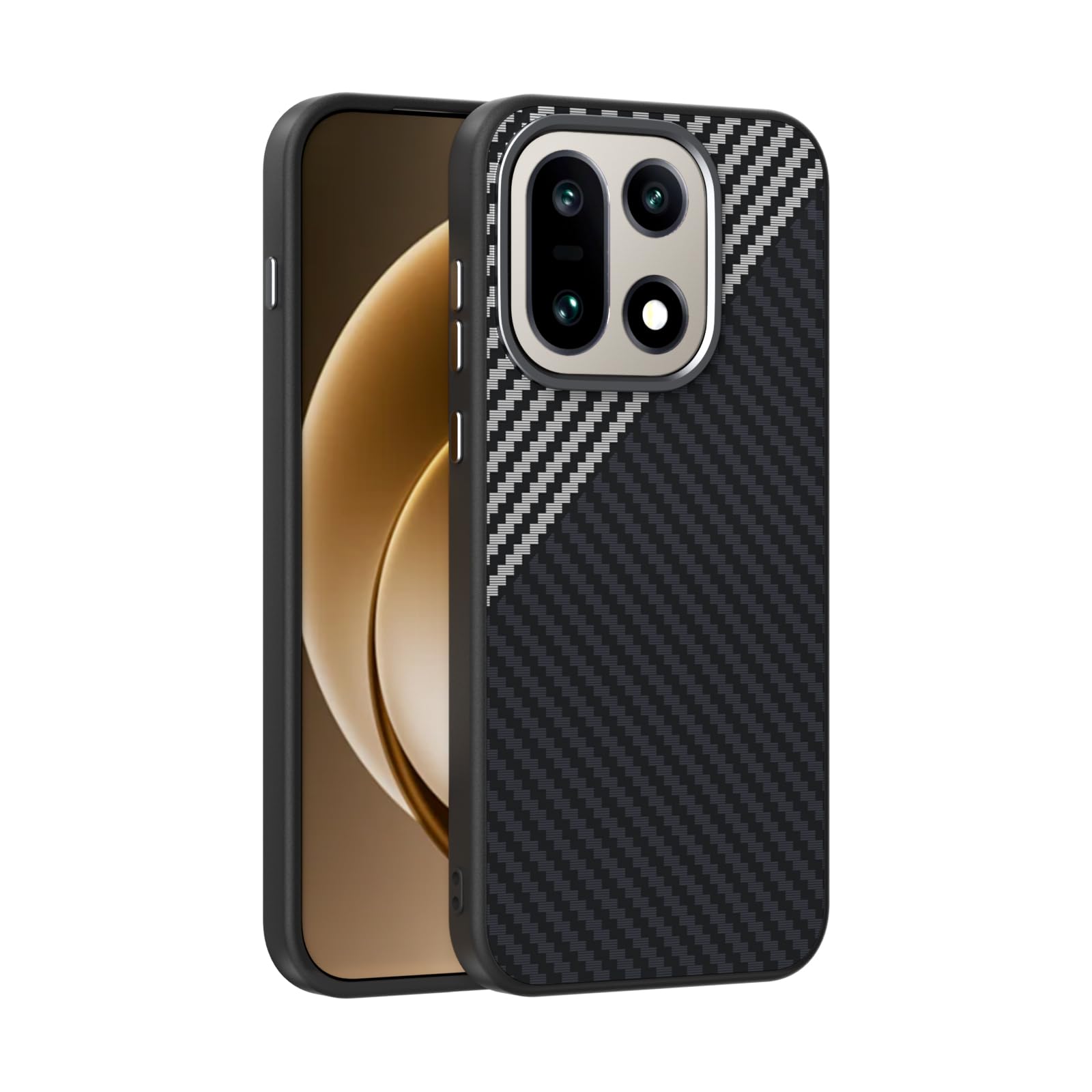 Coque OnePlus 15 Premium bicolore Noir et Argent en TPU haute qualité - 7