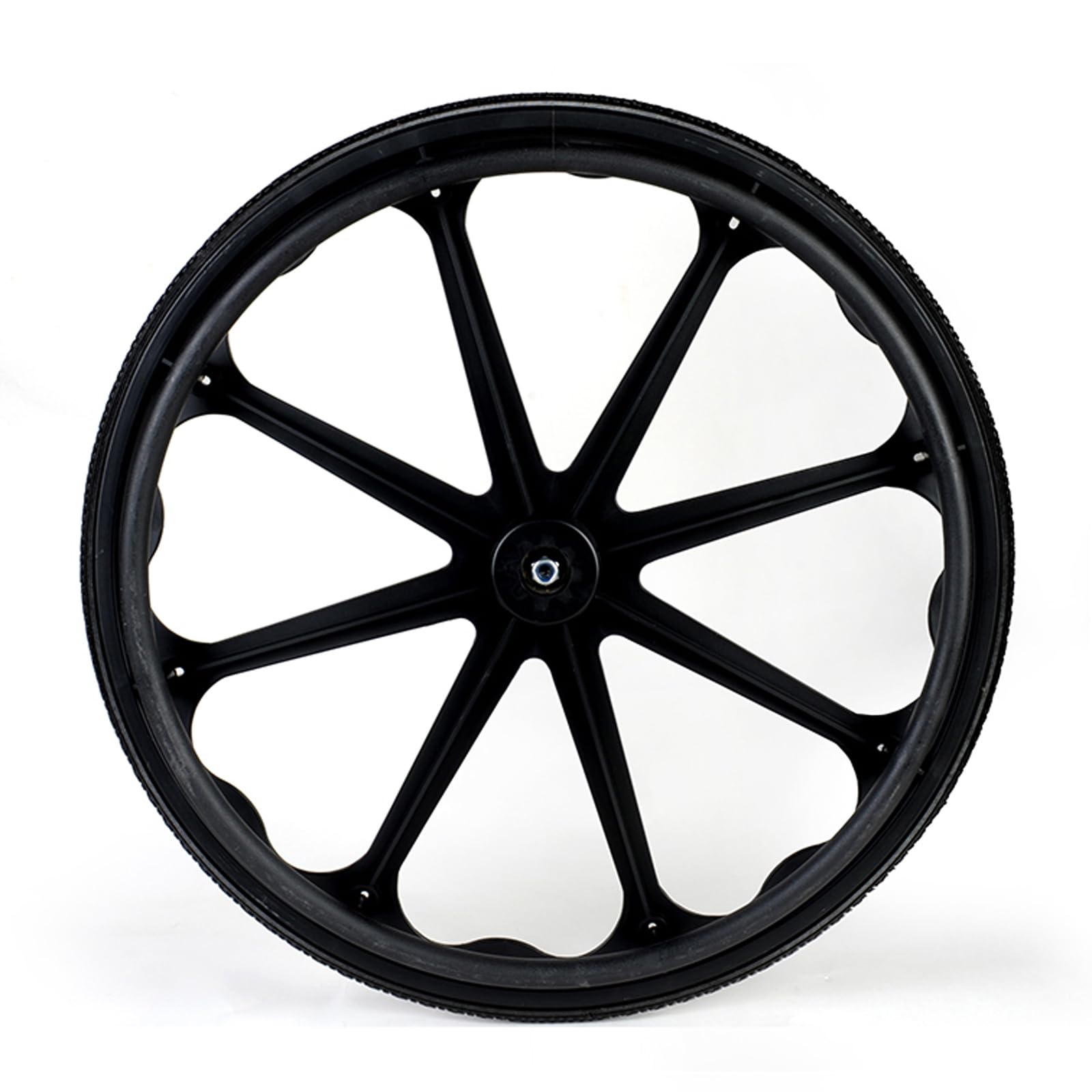 2 Piezas Ruedas Traseras para Sillas De Ruedas,Ruedas De Repuesto para Andadores,2 Piezas Ruedas De Repuesto para Sillas De Ruedas,NeumáTicos Macizos,para Sillas De Ruedas Manual