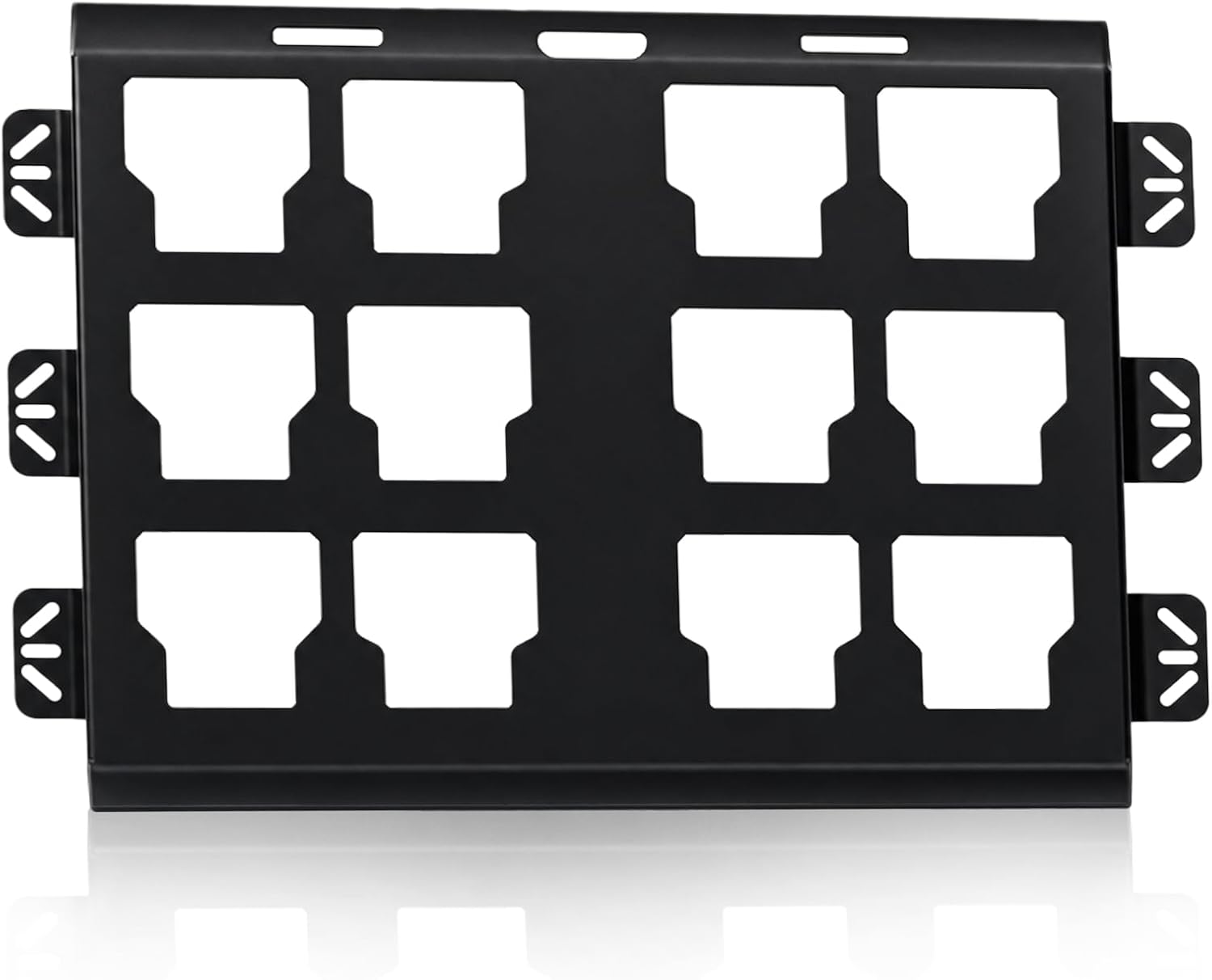 Packout Mounting Plate Compatible with Milwaukee Packout Mount 1Pc | Powder Coated Base Heavy Duty Tool box Mounting Plate Wall mount for Tool Storage and Organization System (Full Plate, Black)