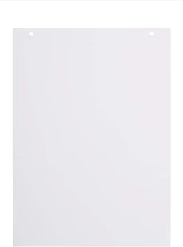 Plain Flipchart Pad, A1 (58,5 x 81 cm), 60 gr/sqm Paper, 20 Sheets per pad (Pack of 5 Pads)