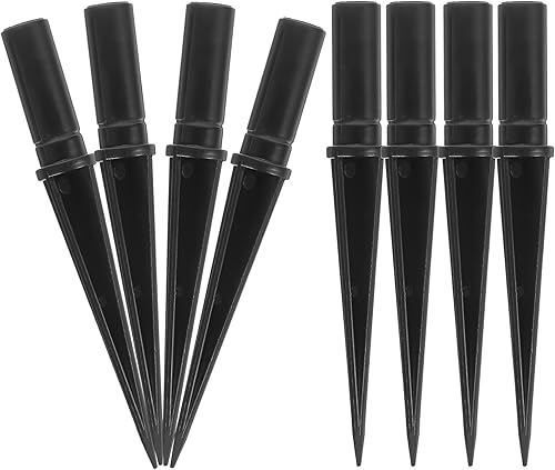 Estaca de repuesto de metal para luces solares, estacas de luz solar LED al aire libre para jardines, patio, camino, césped, lámparas de poste