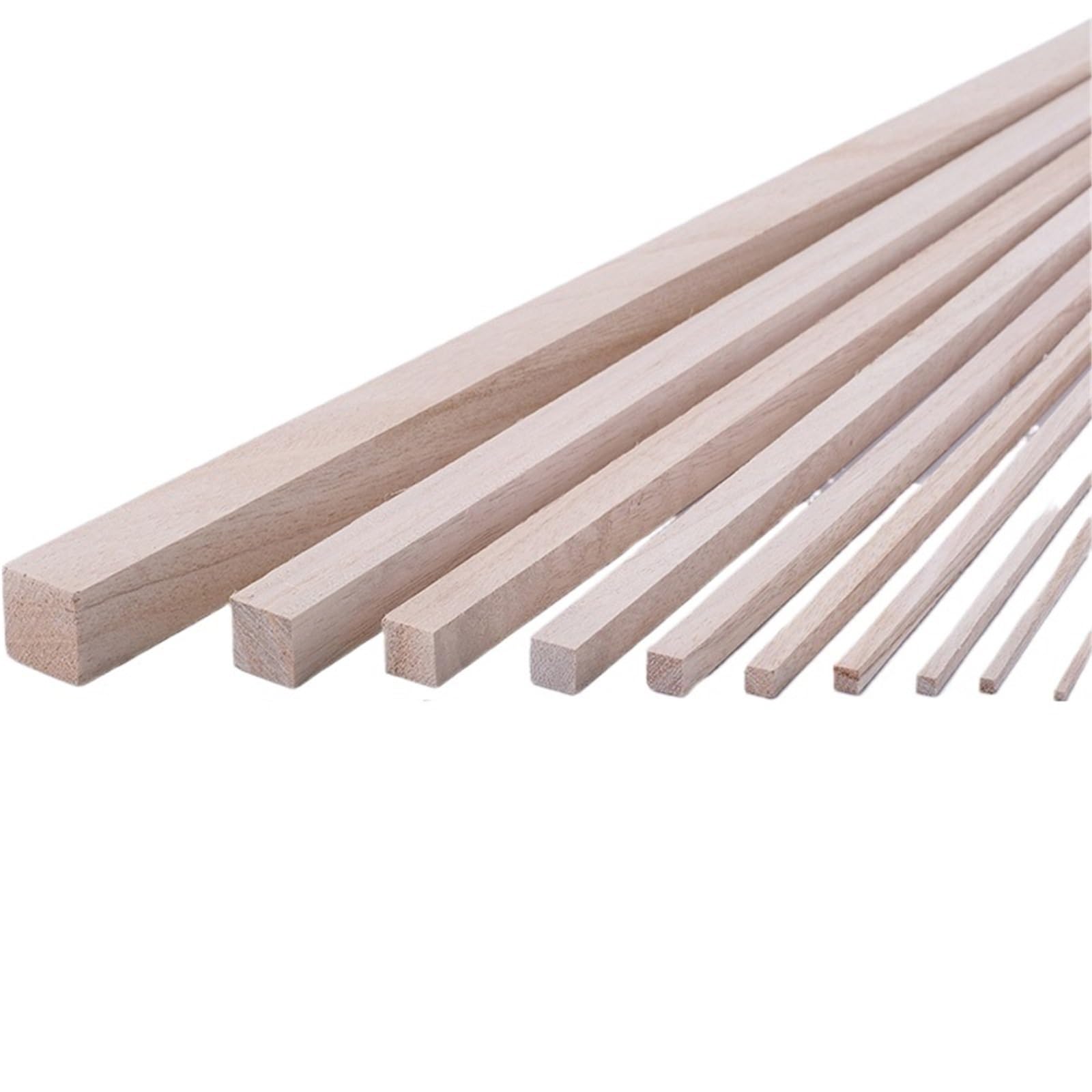 Hjtrtdf One Color Wooden Sticks， Wooden Dowel Rods 30Cm Length Multiple Widths(10Pcs 5Mm)