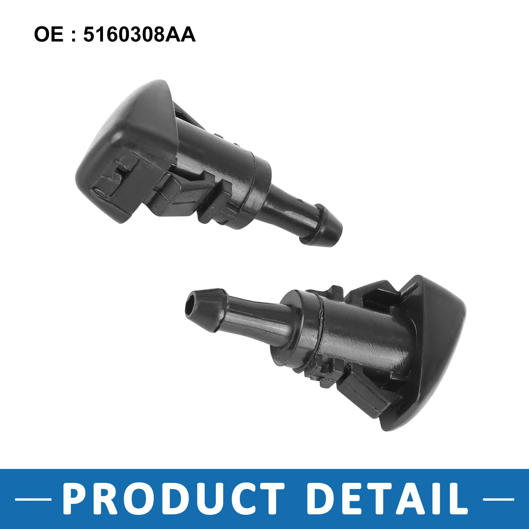 Ugelli Tergicristallo Dolity 2 Pezzi - Per Lavavetri, Compatibili Chrysler, Jeep - Foto 7