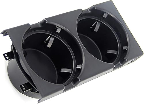 Miniatura 5 de USTAR Portavasos compatible con BMW E46 3 Series 318i 320i 325i 325ix 328i 330i 330xi 1998-2005 Reemplazo 51168217953 (negro, consola central