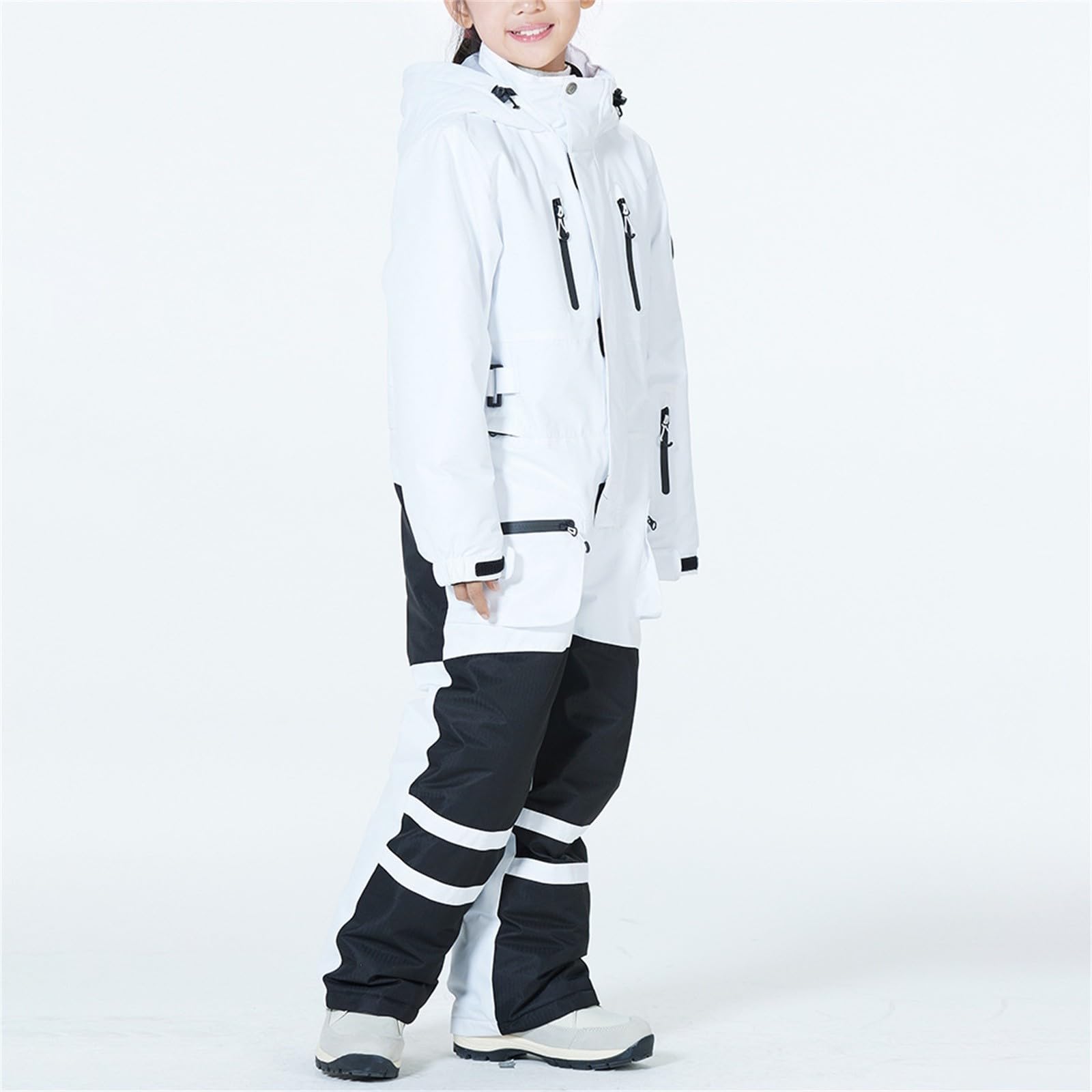 Traje de nieve para cochecito de invierno con forro aislado y traje de esquí impermeable