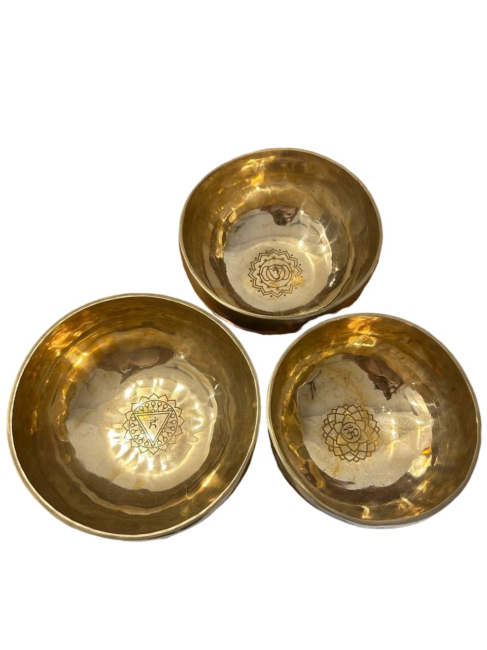 Set di campane tibetane fatte a mano per la guarigione dei chakra