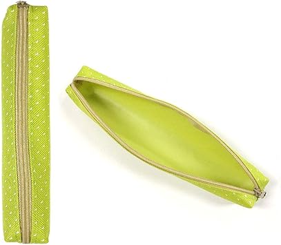 BETOOL Candy Color Pencil Bag, 1pc Pen Holder Case Cute Slim Small Pen Case for Children Adults School Office Travel, green, compact