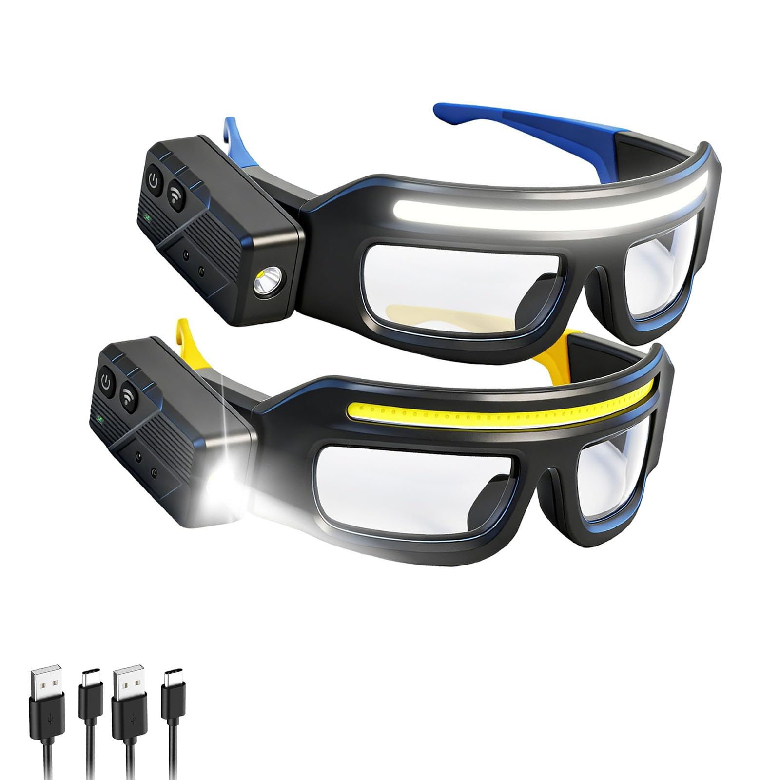 Hsioluted Flexible 50 to 100M Beam Distance Headlight with Polymer Battery and Comfortable Fit for Evening Tasks XTE Highlight Headlamp