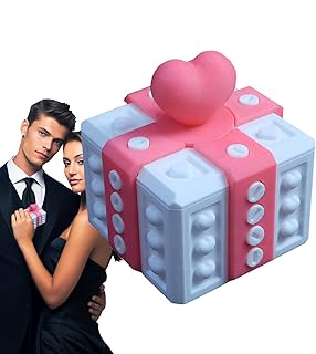 Oldmoom Puzzle Prank Boxes,Prank Box with Screws Funny Printed Gag Box - Hilarious Prank Case Novelty Card Container for V...
