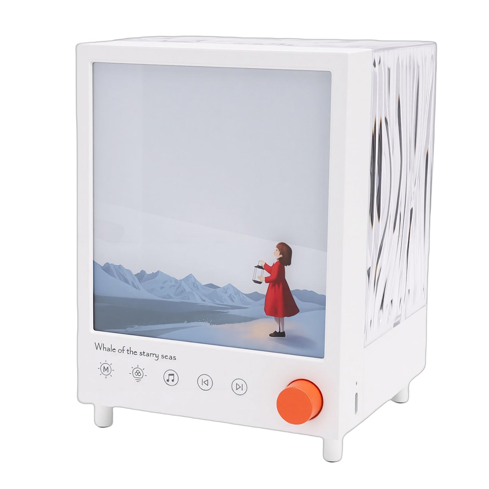Lámpara de Proyección Elegante con Altavoz Bluetooth de Ruido Blanco para Relajación en el Baño del Dormitorio