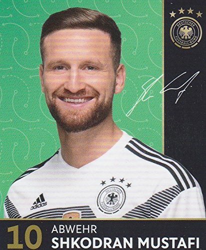 Preisvergleich Produktbild Rewe DFB Sammelkarten WM 2018 Nr.10 Shkodran Mustafi Normal