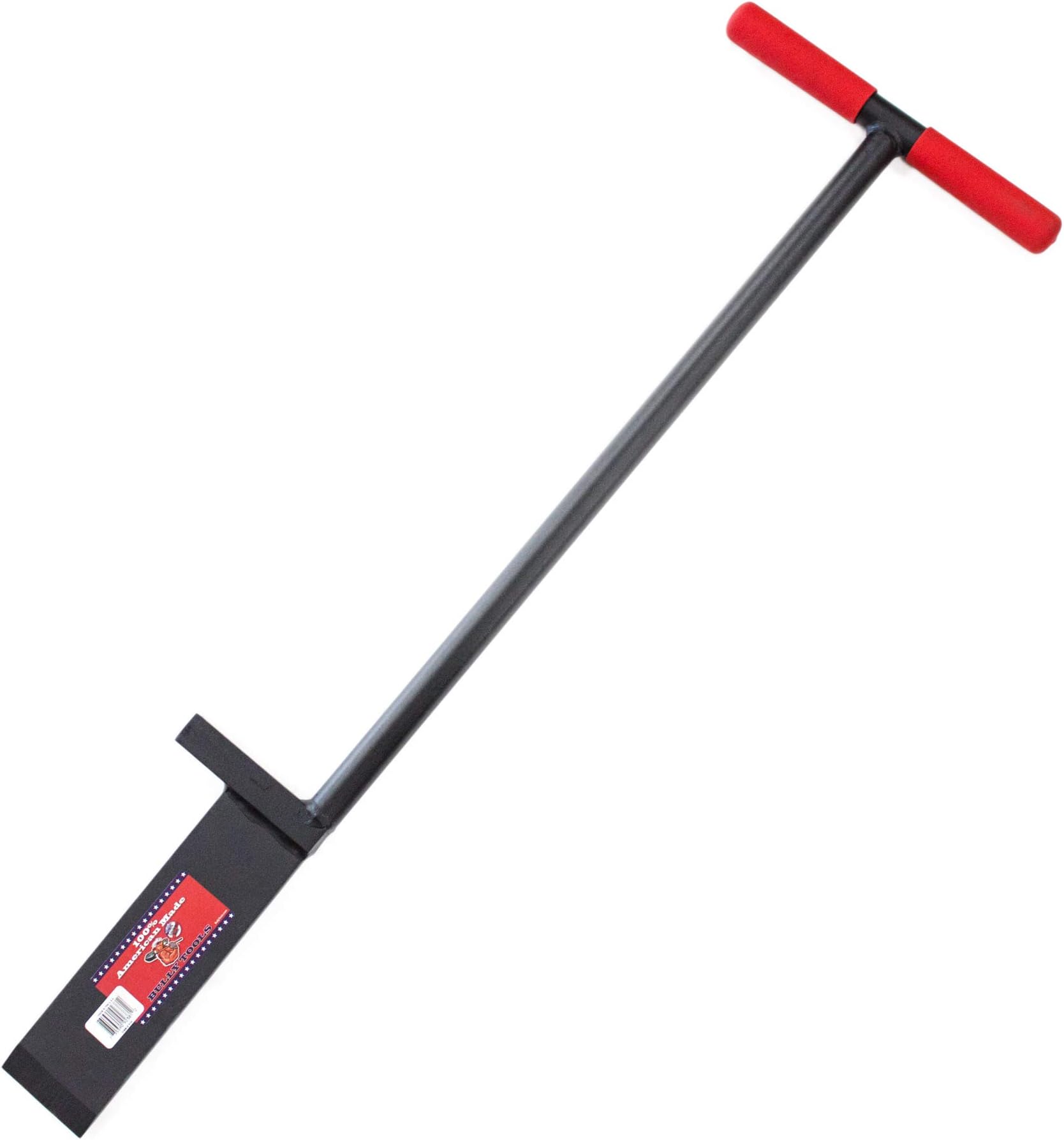 Bully Tools Heavy Duty Dibble Bar - All Steel Tamper Tool with T-Style Handle for Digging, Planting, and Post Hole Digging - Durable Construction, Ideal for Tough Terrain - 100% Made in The USA, 3/8"
