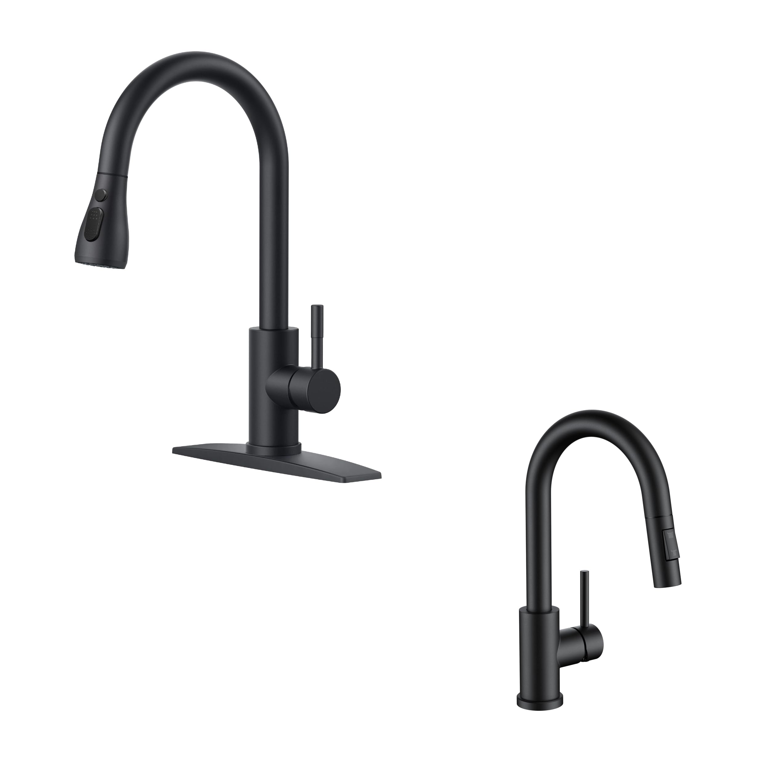 Jnfidosr Black Kitchen Faucet And Bar Sink Faucet With Pull Down Sprayer For Bar Bathroom Farmhouse Camper Laundry Rv