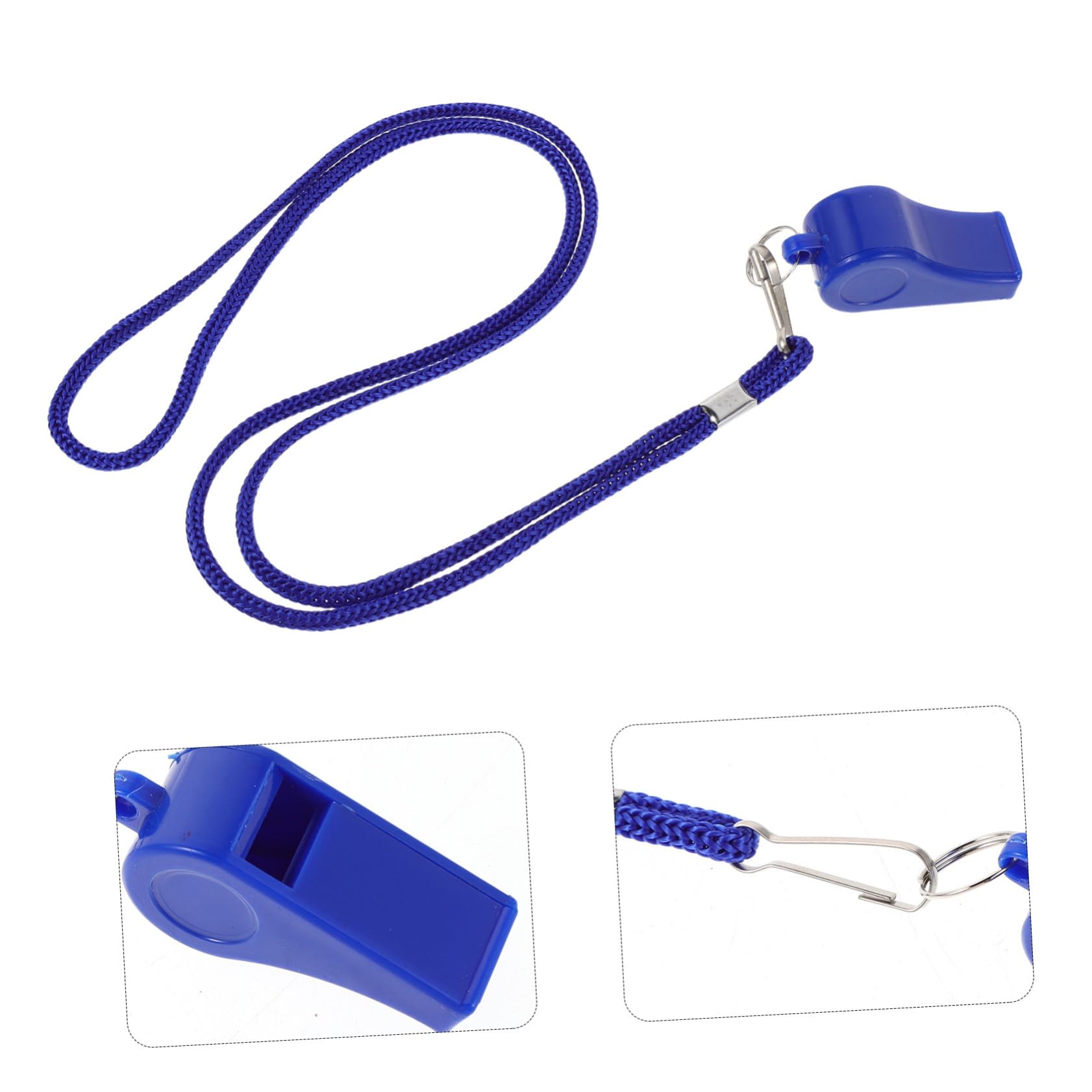 Anneome 36 Piezas Silbatos de Emergencia de Plástico Azules Sonido Fuerte Silbatos de para Seguridad Portátiles para Árbitros Entrenadores y Actividades Deportivas