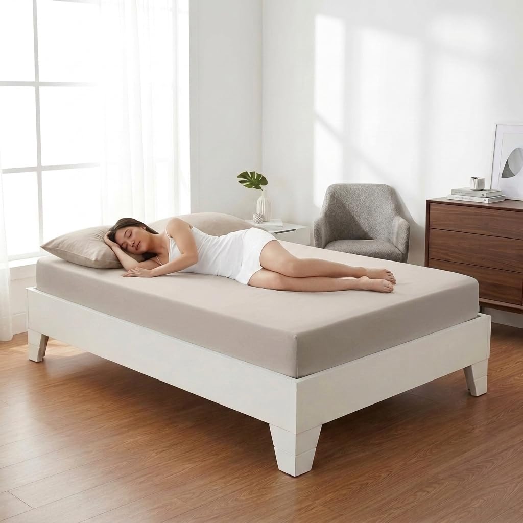 Caleffi - Single Bed Sheets 90 x 200 cm with Height 30 cm - Single Fitted Sheet in Soft Microfibre - Machine Washable at 40° - Non-Iron Sheets - Oeko Tex Certified