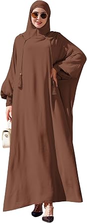 Ramadan Muslim Dresses for Women One Piece Abaya Burkas for Women Hooded Hijab Dress Dubai Islam Robe Turkey Caftan
