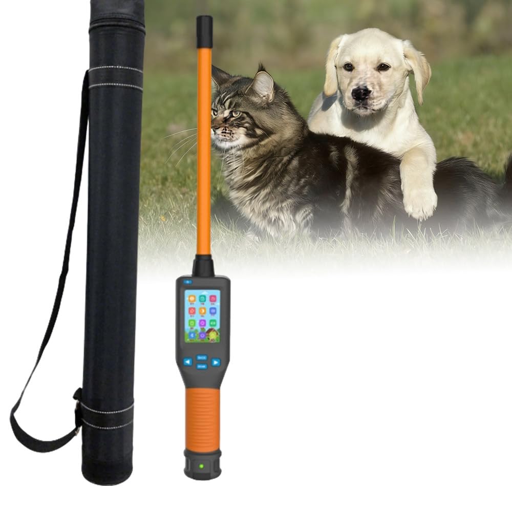 Lettore Tag RFID Universale Portatile,Scanner per Microchip Portatile,Compatibile Multi-Standard,Tempo di Lettura Inferiore a 100 Ms,per Proprietari di Animali Domestici