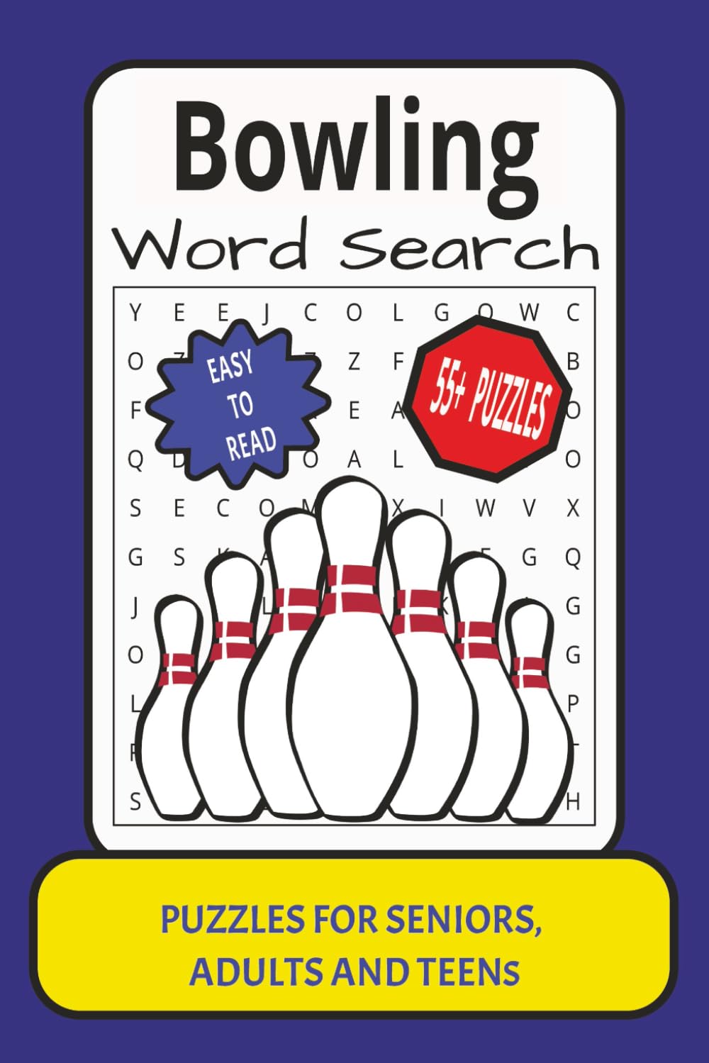 Bowling Word Search: Word Search with Easy to Read Print about Bowling, Puzzle Book, Bowling Activity, Brain Games, Tournaments, Players, Sports and ... (Sports and Activities Word Search Book)