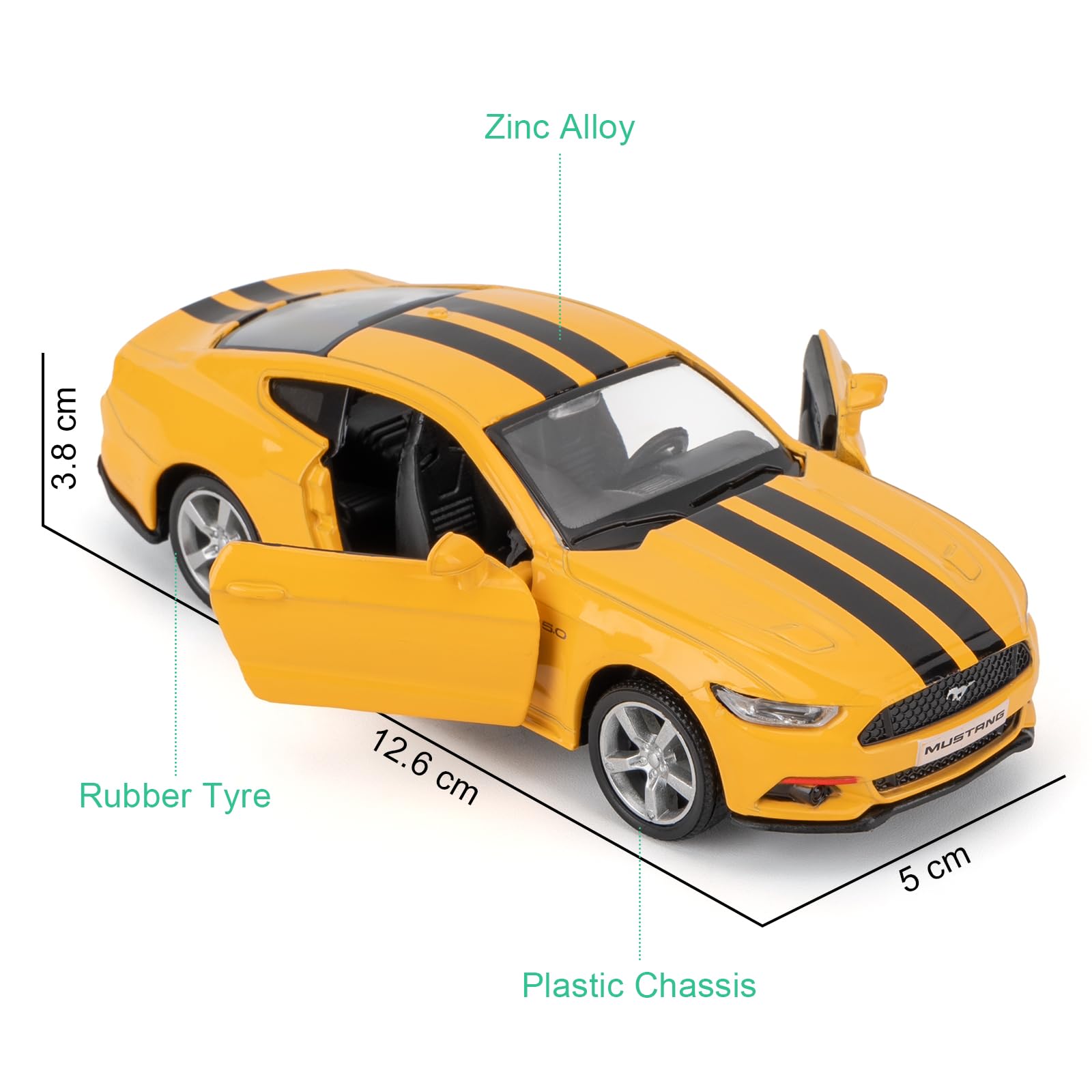 RMZ City Ford Mustang Car Model - Image 2