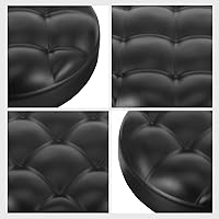 Vista 2 de Cojines de taburete de bar transpirable redondo cubierta de taburete de bar cojín de asiento de cuero de repuesto de taburete de bar redondo