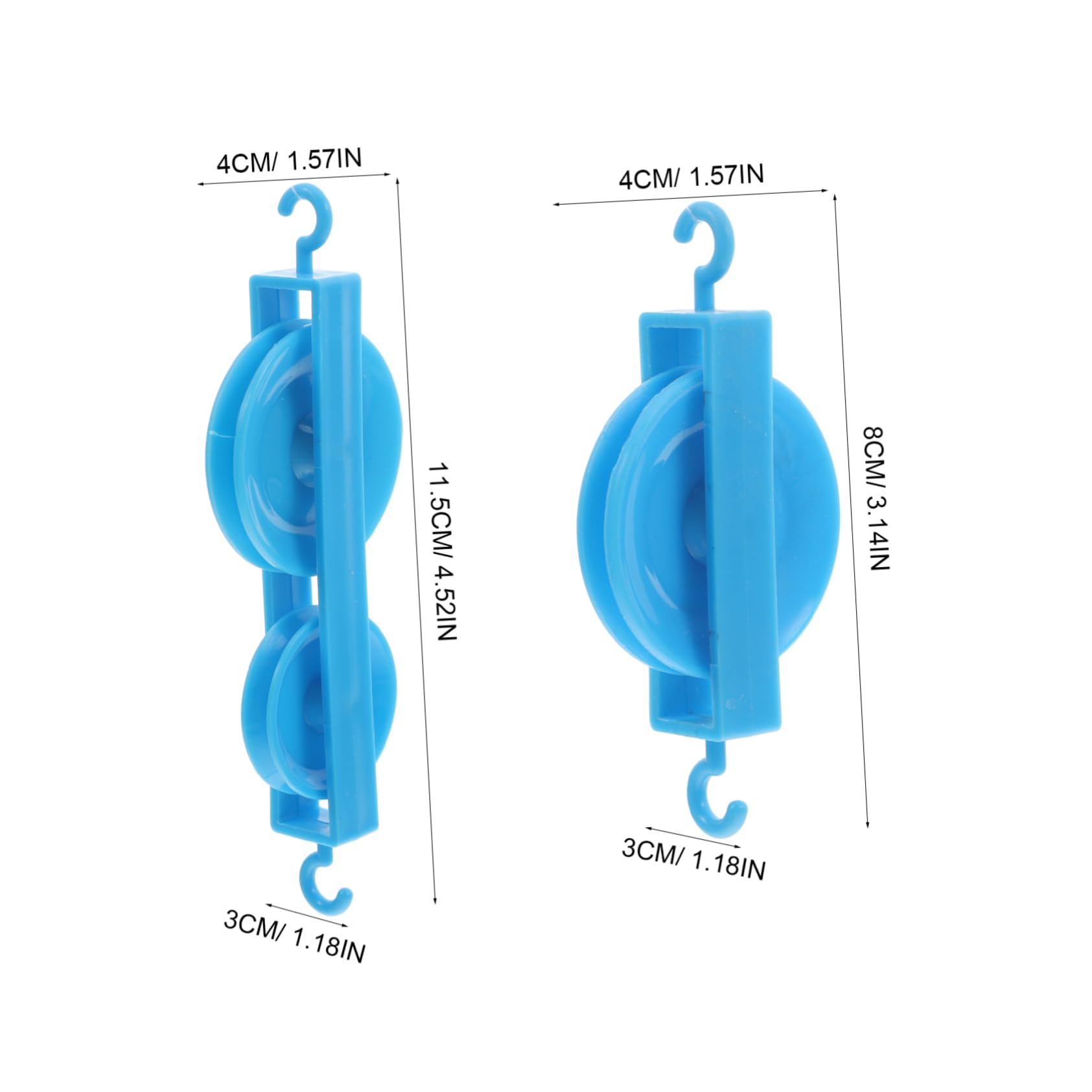 Veemoon Complete Physics Experiment Kit 10pcs Double Single Pulley Blocks Educational Supplies for Boys and Girls Lab
