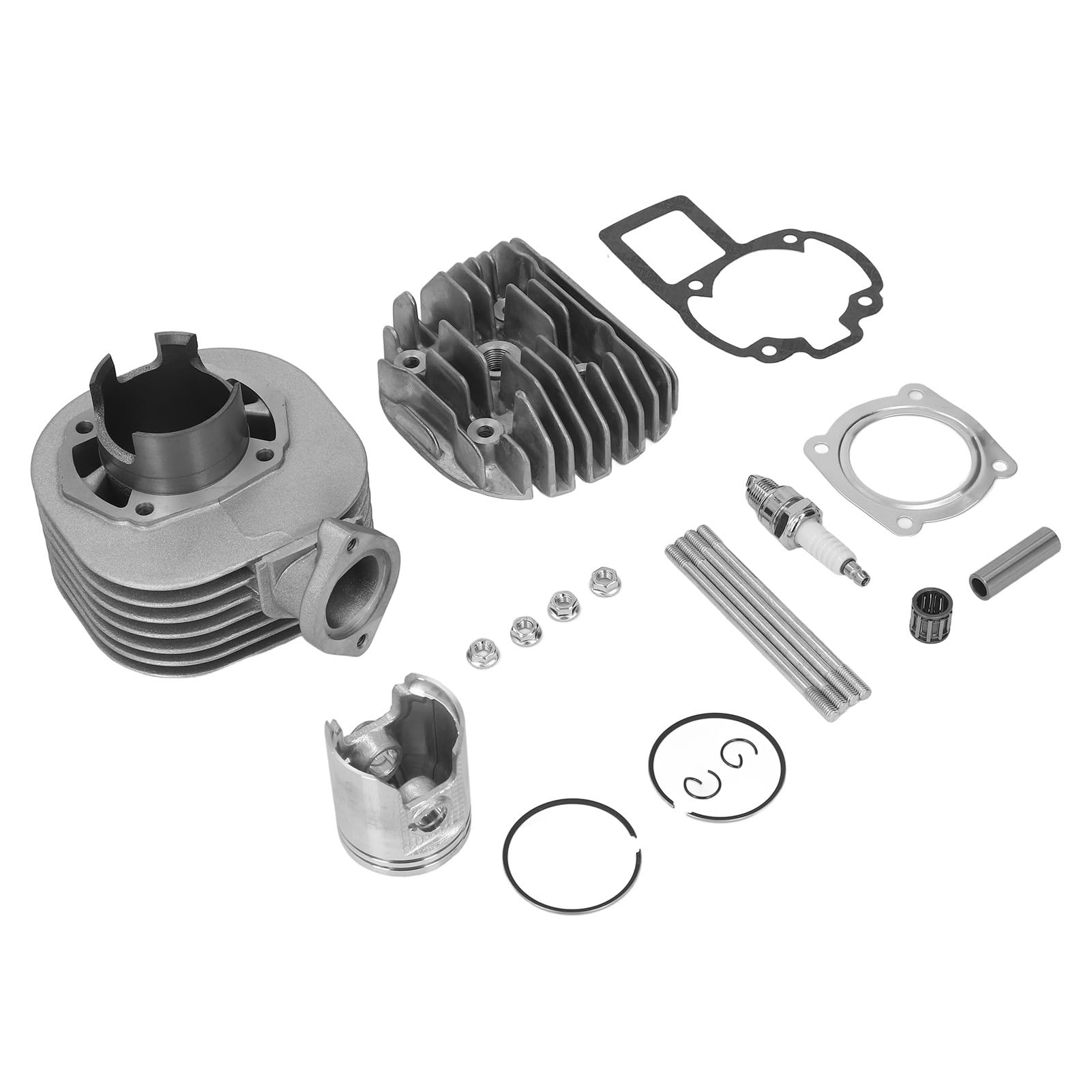 Cocoarm Kit estremità Superiore Anello Guarnizione Testa Pistone Cilindro da 50 Mm, Lega di Alluminio, Ricambio per Quadsport LT 80 LT80 1987-2006, Prestazioni Affidabili e Facile Installazione