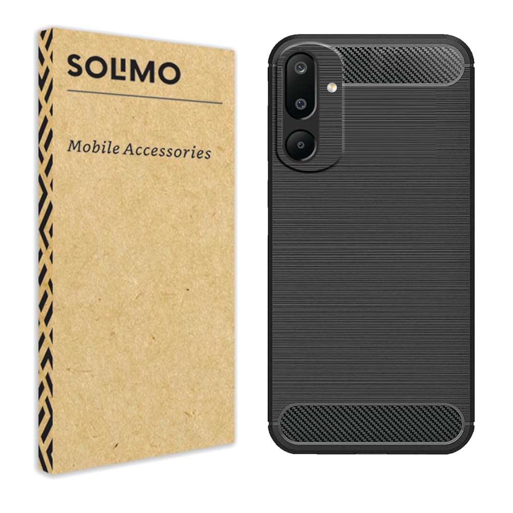 Amazon Brand – Solimo Samsung Galaxy M16 5G Back Cover | Back Case for Samsung Galaxy M16 5G | Carbon Fibre Rugged Armour (Black) Amazon Brand – Solimo Samsung Galaxy M16 5G Back Cover | Back Case for Samsung Galaxy M16 5G | Carbon Fibre Rugged Armour (Black)