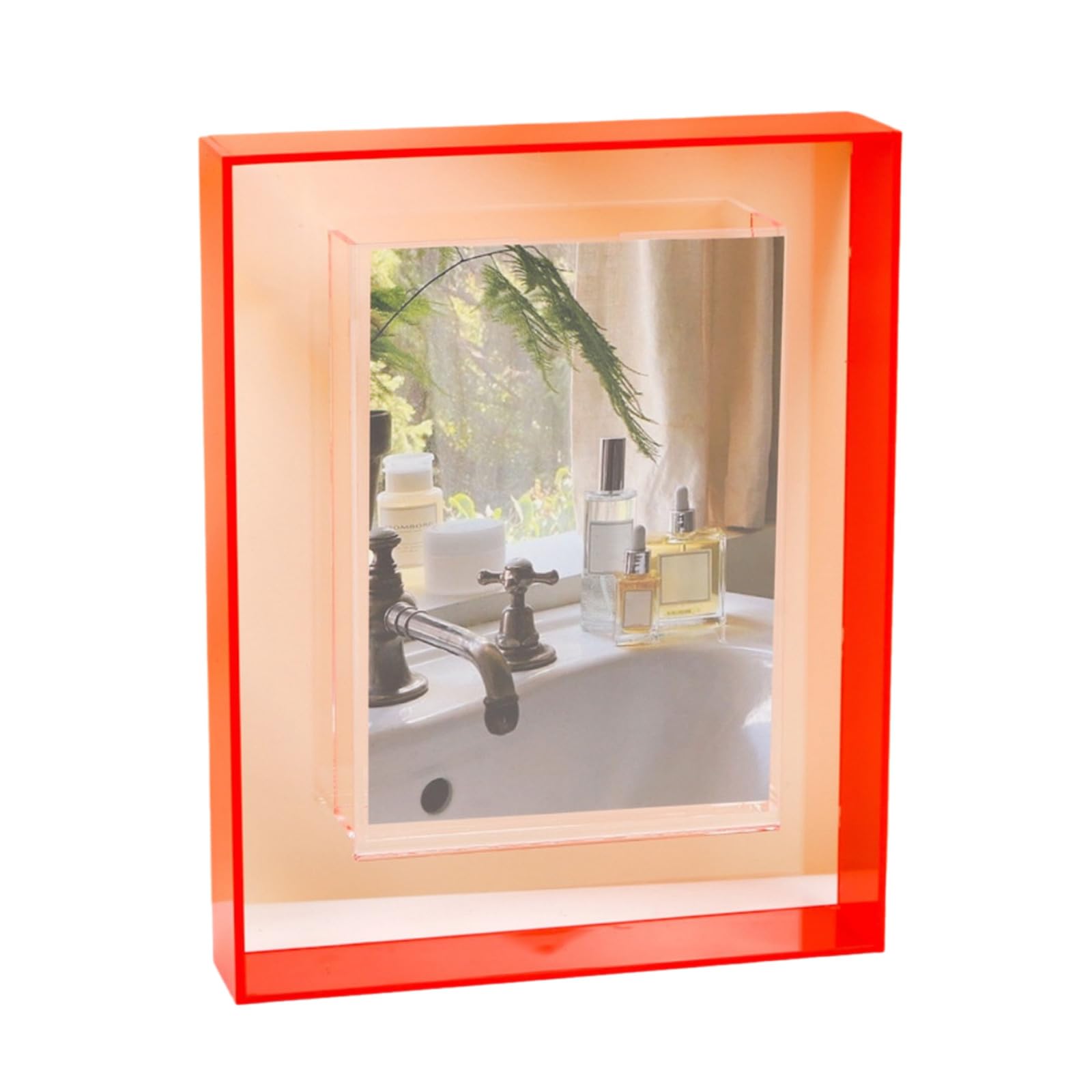 XuQiZZpp Contemporary Acrylic Photo Frame Clear Photo Holder Desktop Display Photo Frame Stable