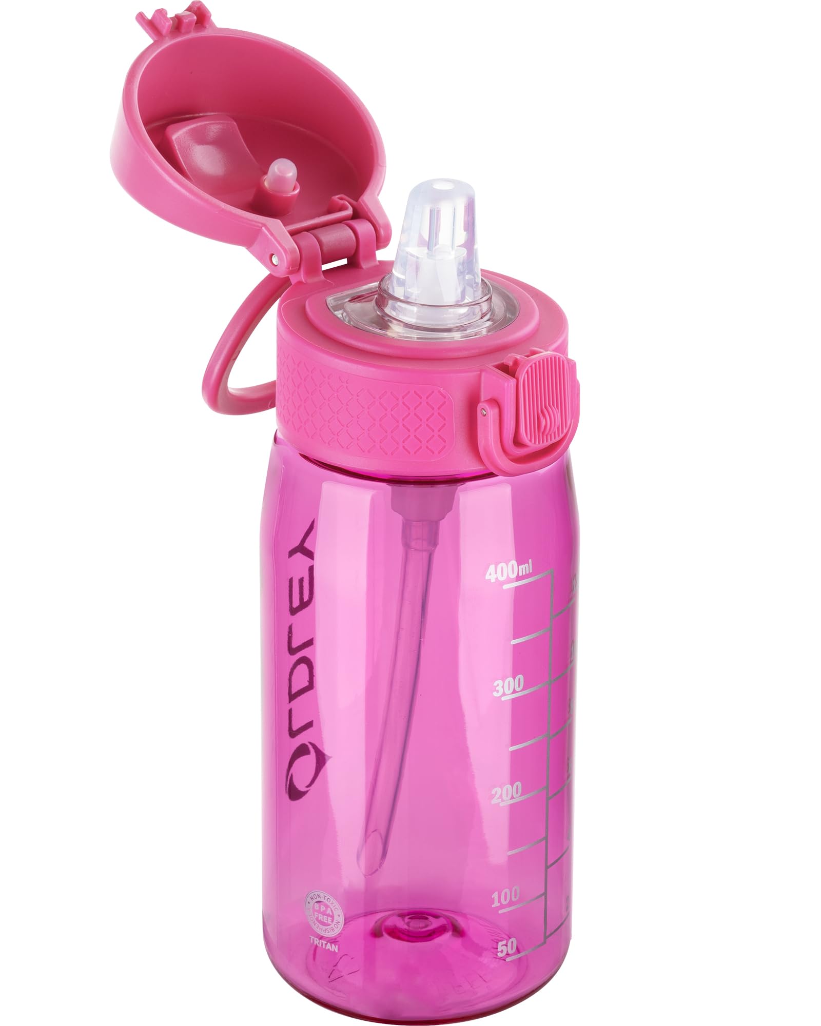 OLDLEY Kids Water Bottles with Straw 420ml/14oz BPA Free Tritan Water Bottle with Handle Leakproof School Sports Drinking Bottle for Toddler Boys