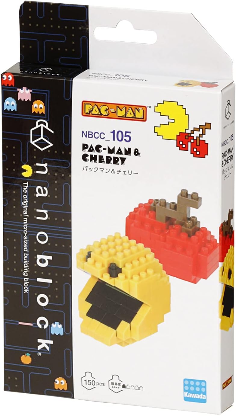 nanoblock - PAC-Man - PAC-Man & Cherry, Character Collection Series Building Kit