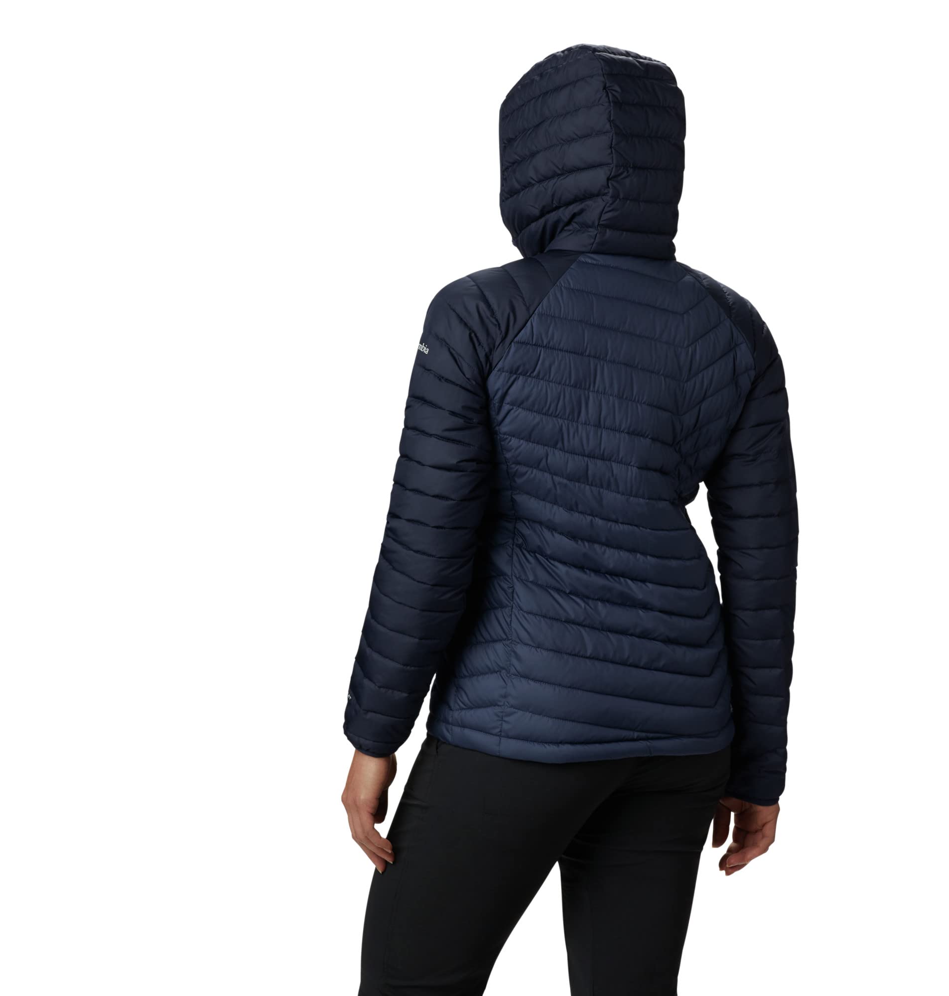 Image secondaire de Columbia Powder Lite Hooded Jacket, Doudoune À Capuche Femme, Nocturnal/Dark Nocturnal, Taille S