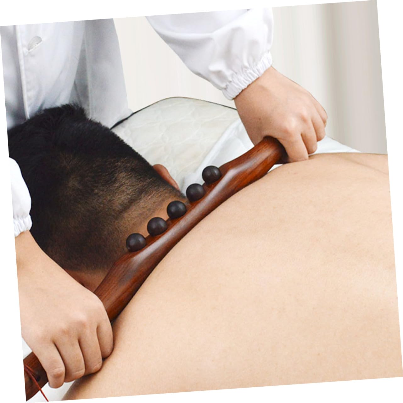 Healvian 2piezas Bastón De Masaje De Madera Para Relajación Muscular Herramienta De Gua Para Cuerpo Completo Para Espalda Cuello Piernas