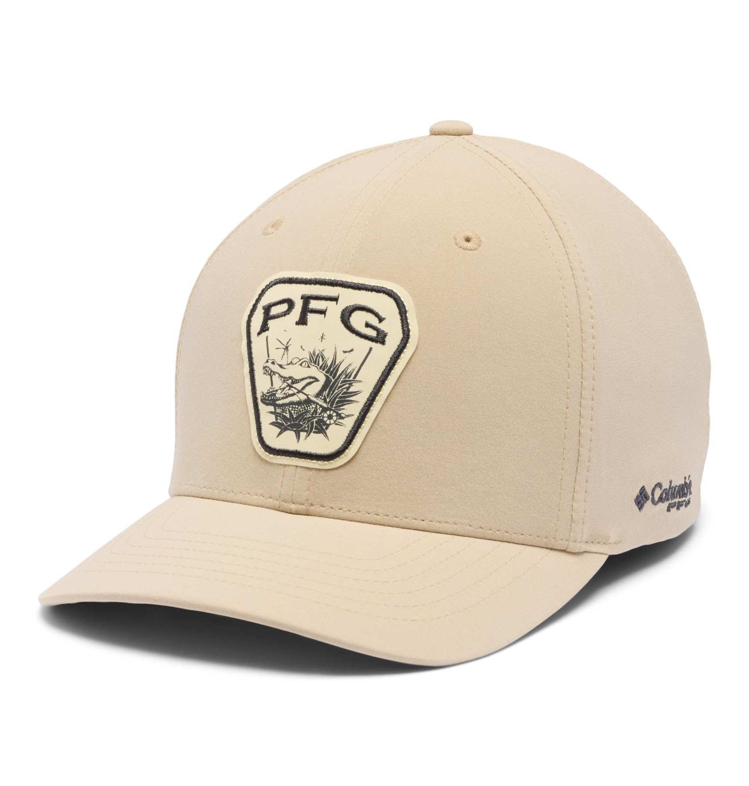 Columbia Unisex's Uncharted Ball Cap, Ancient Fossil/Shark/PFG Gear Gator, X-Large