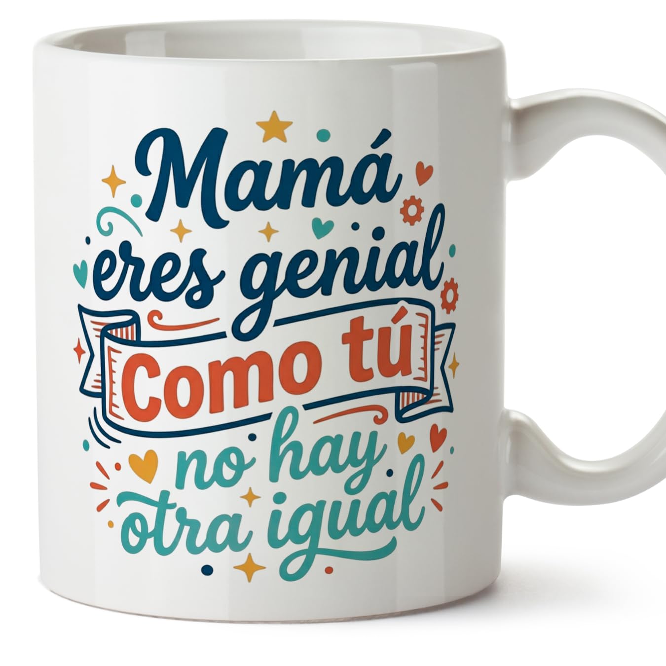 MUGFFINS Taza mamá con frase Para el mundo eres una madre pero para la familia eres el mundo en Español | regalo madre | 330 Ml 11 oz | Idea original para regalar | progenitores v1 — view 23