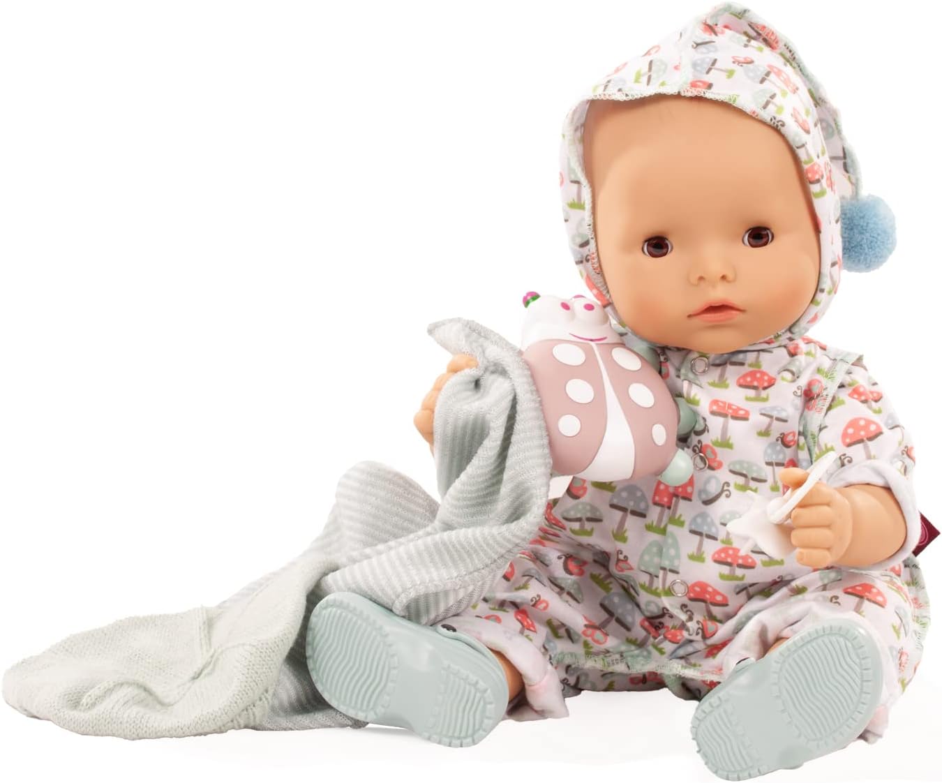 Gotz Maxy Aquini Lucky Mushroom - 16.5" Bath Baby Doll with Sleeping Brown Eyes