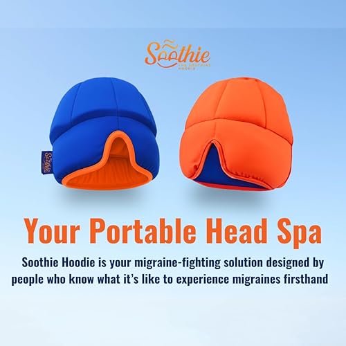 Miniatura 5 de Soothie - Gorro de alivio de migraña, casco de hielo para migraña, casco de terapia de frío para dolor de cabeza y resacas, paquetes de gel
