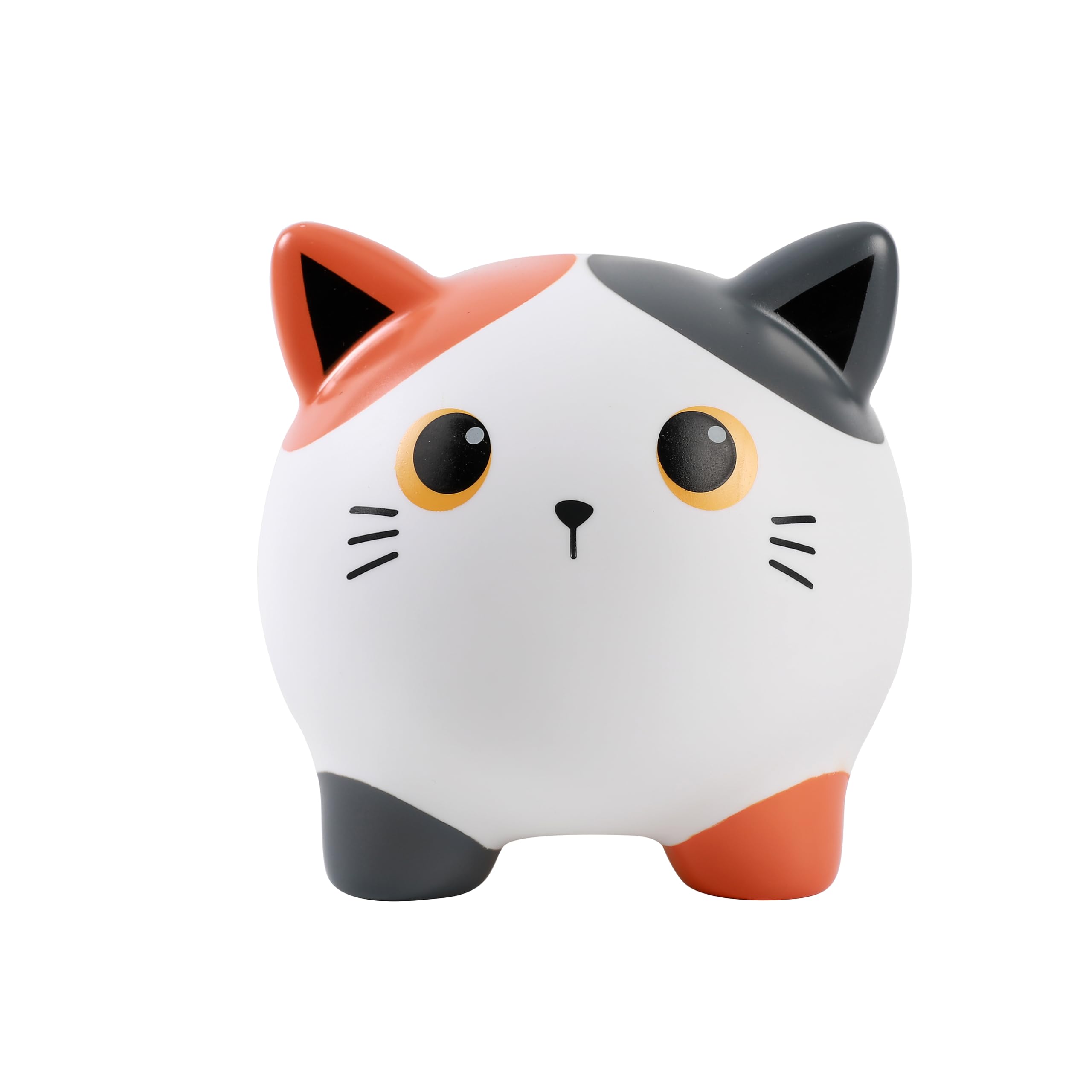 I-TOTAL® - Funny Decorative Money Box/Money Bank in Durable Plastic (ORANGE CAT) - Image 2