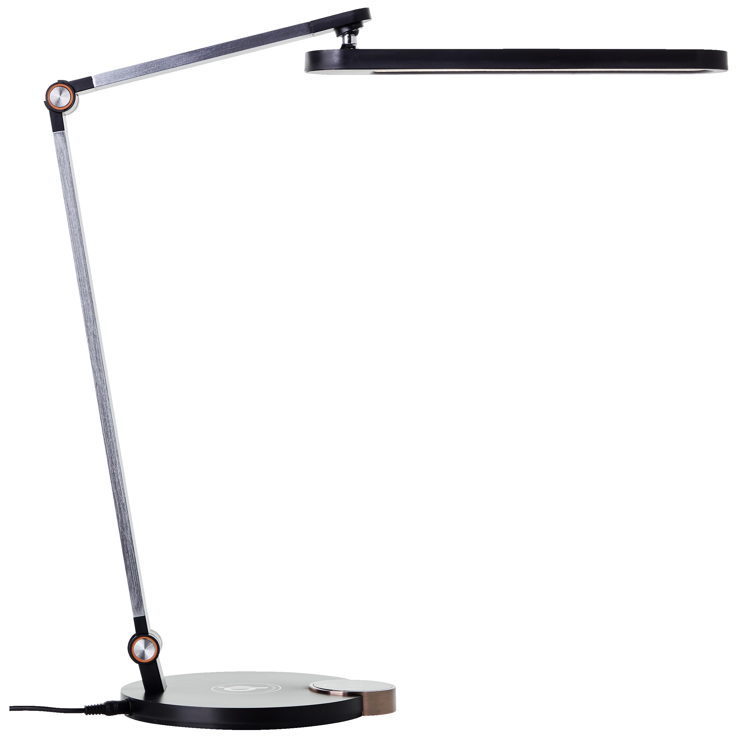 Lightbox Lampada da tavolo LED con CCT e ricarica wireless e dimmer touch a | Lampada da tavolo a LED, ricarica wireless, 1000 lm, dimmerabile, CCT, nero