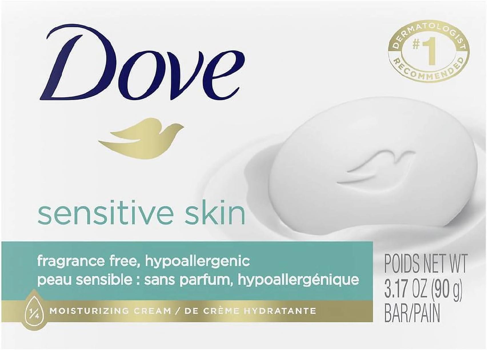 Bar Soap for Sensitive Skin 3.15 oz (Pack of 4)
