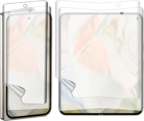 BYIUIHS 2 juegos de 4 piezas Protector de pantalla mate para Google Pixel 9 Pro Fold, 2 piezas de pantalla exterior + 2 piezas de pantalla interior