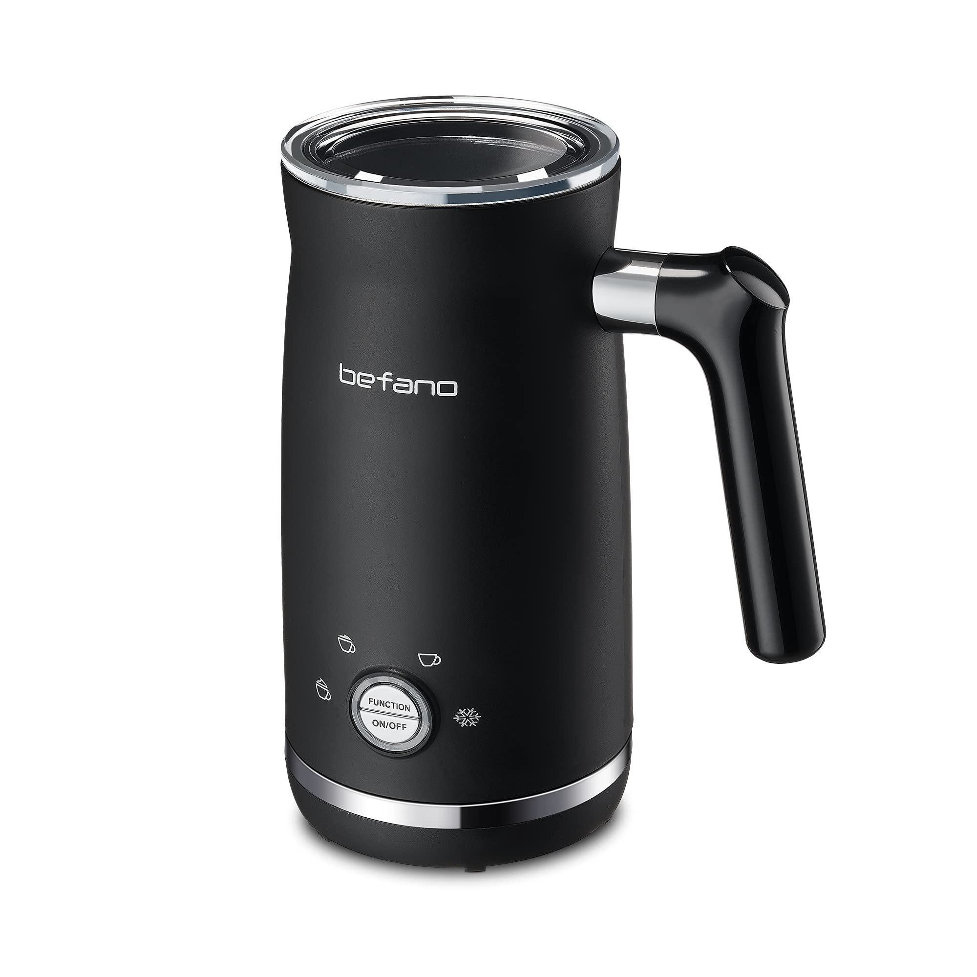 Befano Milk Frother and Steamer, 4 in 1 Automatic Milk Foam for Hot and
