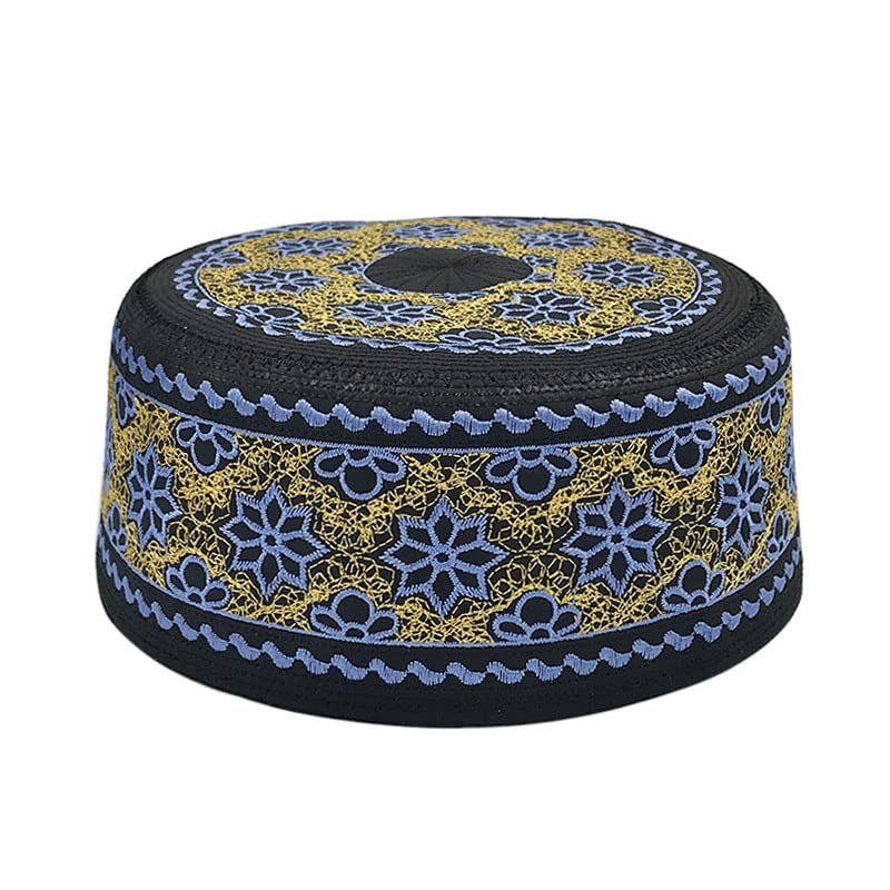 Taqiyah Kufi Homme Élégante Broderie Ajourée – Chapeau De Prière Respirant Et Confortable Pour Usage Quotidien