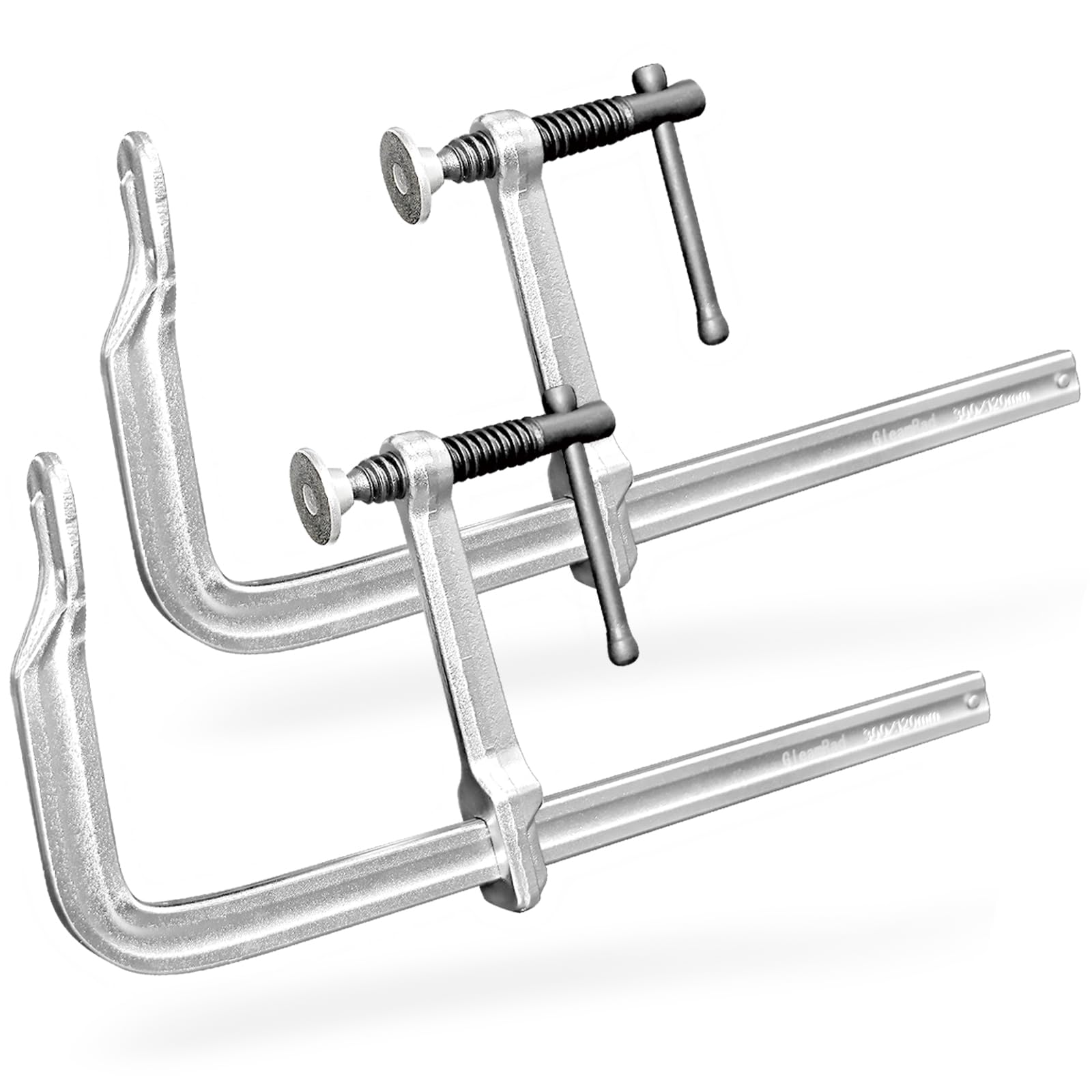 Heavy-Duty 12-Inch F-Clamps, 2-Pack, 550 Lbs Forged Alloy Steel