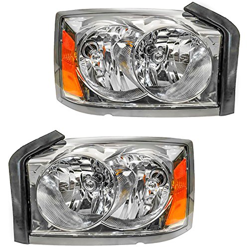 Headlight Assembly Set Headlights Driver & Passenger Side Compatible...